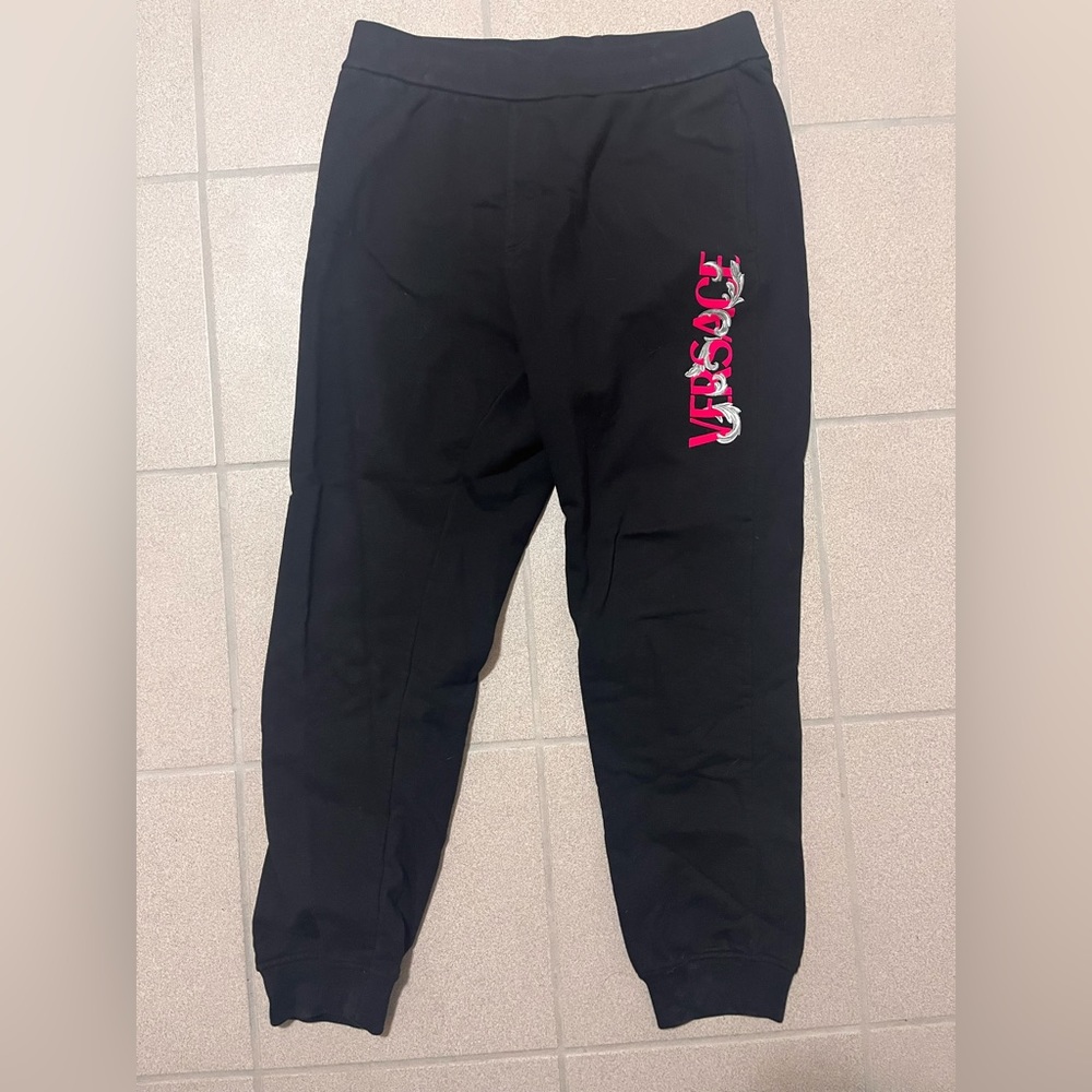 VERSACE EMBROIDERED MITCHELL FIT PANT